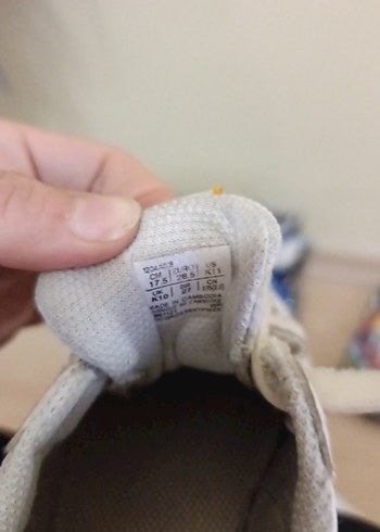 Beyaz Erkek Çocuk Sneakers Velcro Bantlı - Görsel 7