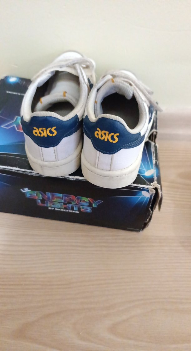 Beyaz Erkek Çocuk Sneakers Velcro Bantlı - Görsel 3