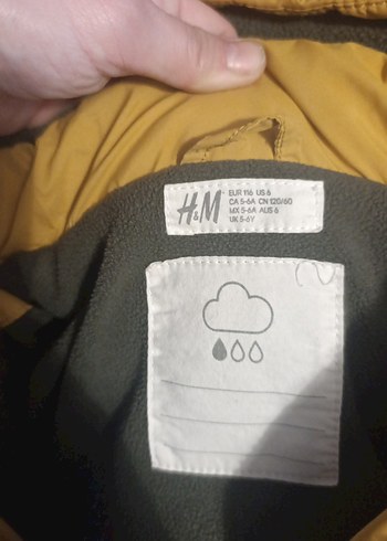 Erkek Çocuk Sarı Kapüşonlu Fermuarlı Mont - Görsel 2