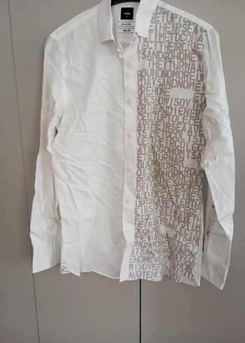 Gri Baskılı Kısa Kollu Erkek Gömlek - Görsel 4