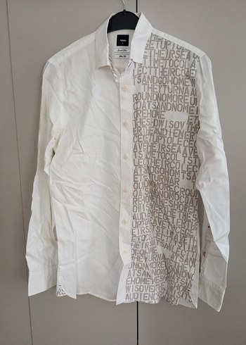 Gri Baskılı Kısa Kollu Erkek Gömlek - Görsel 3