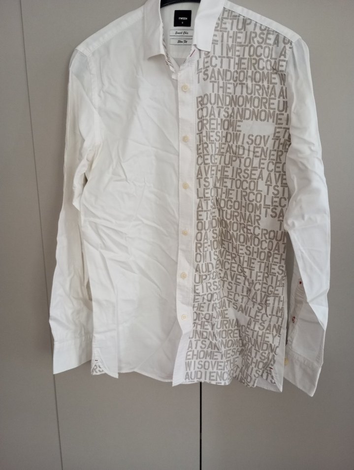 Gri Baskılı Kısa Kollu Erkek Gömlek - Görsel 4