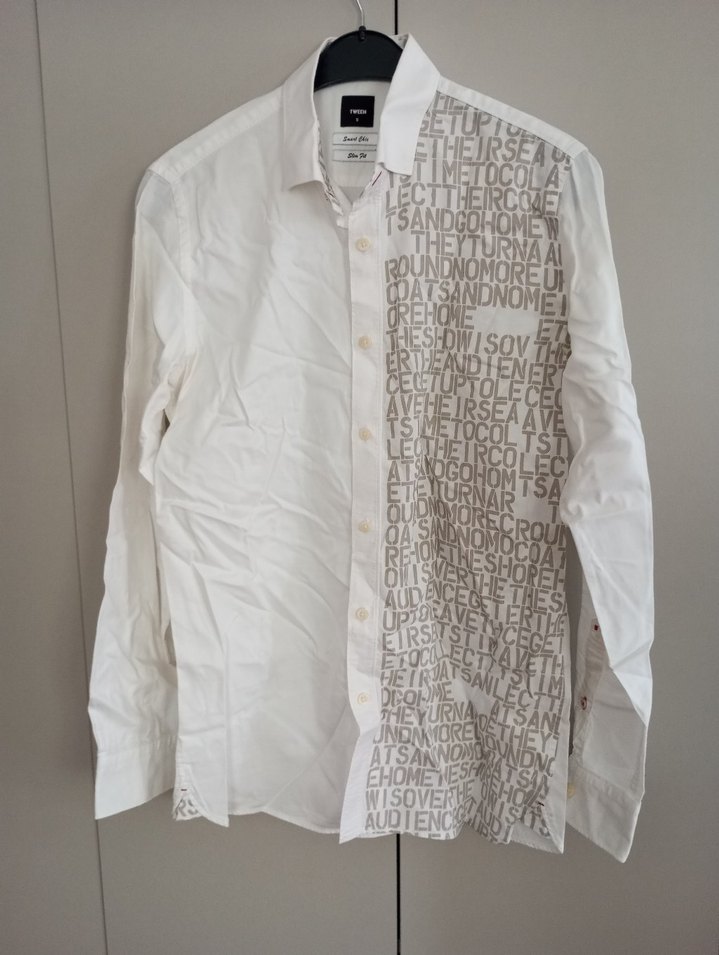 Gri Baskılı Kısa Kollu Erkek Gömlek - Görsel 3