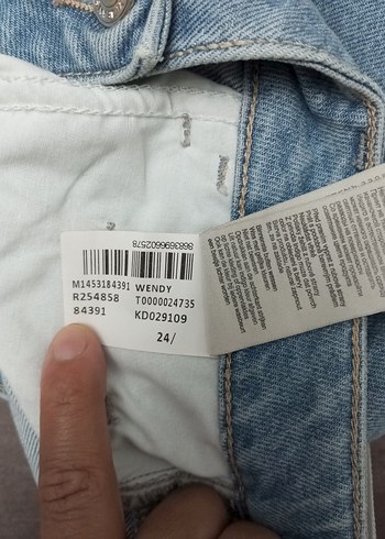 Mavi Düğmeli Mini Denim Şort vendy - Görsel 6