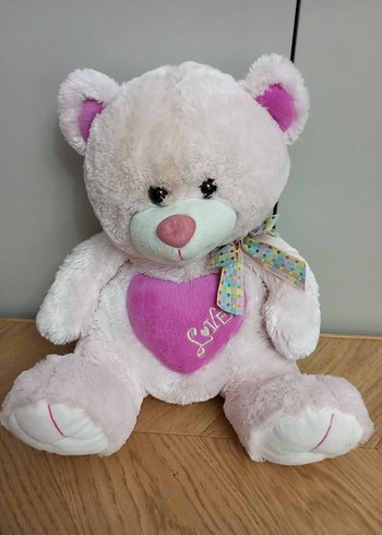 Diğer Kalpli Yumuşak Pembe Peluş Ayıcık
