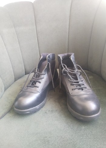 siyah Erkek Deri Bağcıklı Bot - Görsel 2