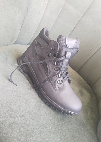 Siyah Kamuflaj Desenli Erkek Biker Bot - Görsel 8