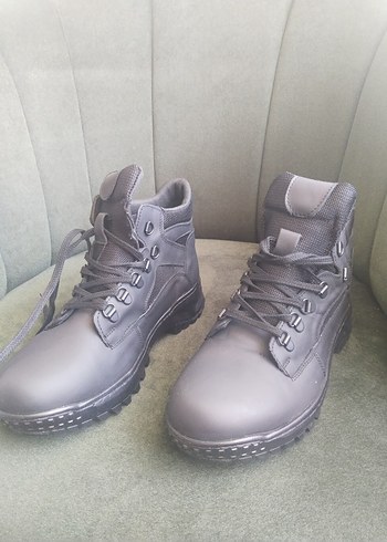 Siyah Kamuflaj Desenli Erkek Biker Bot - Görsel 7