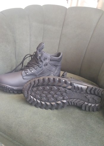 Siyah Kamuflaj Desenli Erkek Biker Bot - Görsel 4