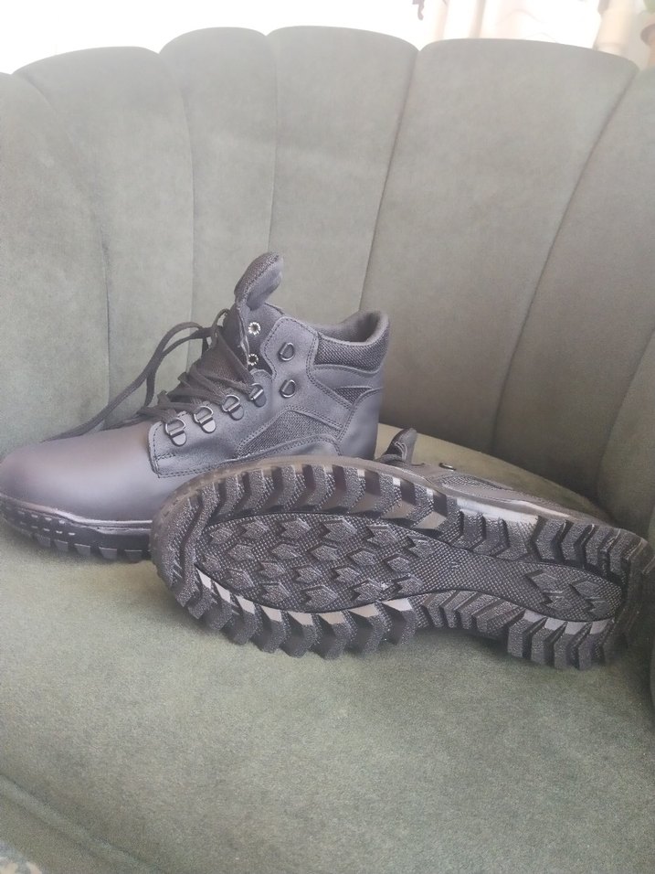 Siyah Kamuflaj Desenli Erkek Biker Bot - Görsel 4