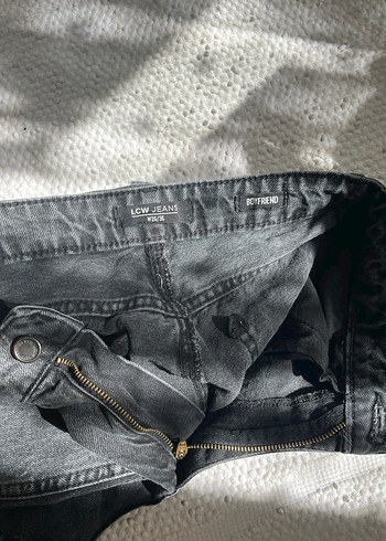 LC Waikiki Gri Salaş Midi Kadın Kot Pantolon