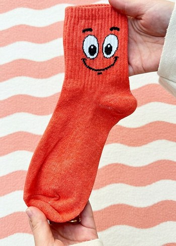 emoji yüz cocuk corap seti - Görsel 3