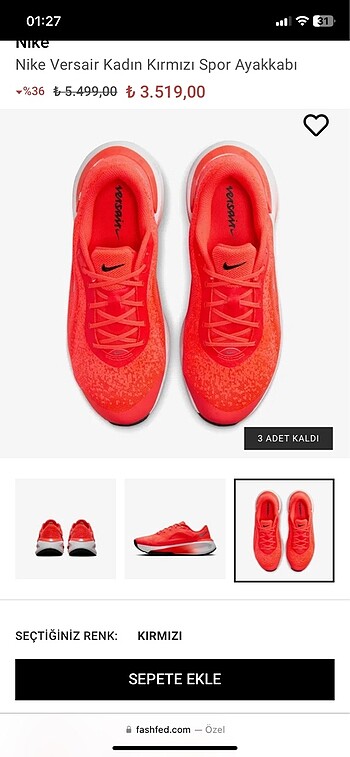 37,5 Beden Nike Ayakkabı