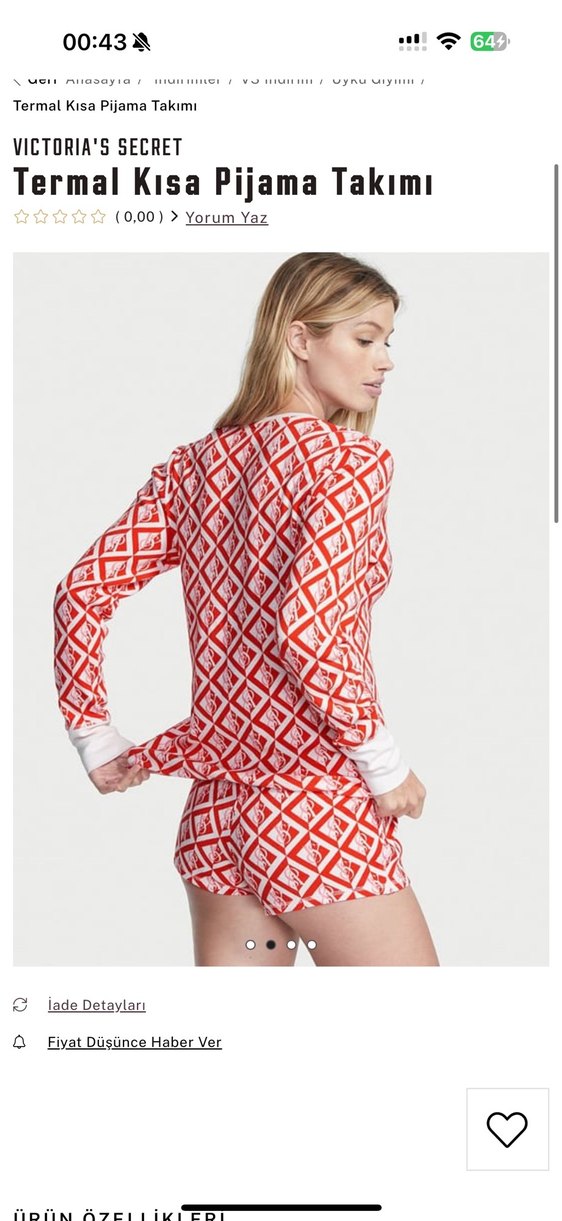 Victoria's secret pijama takımk - Görsel 3
