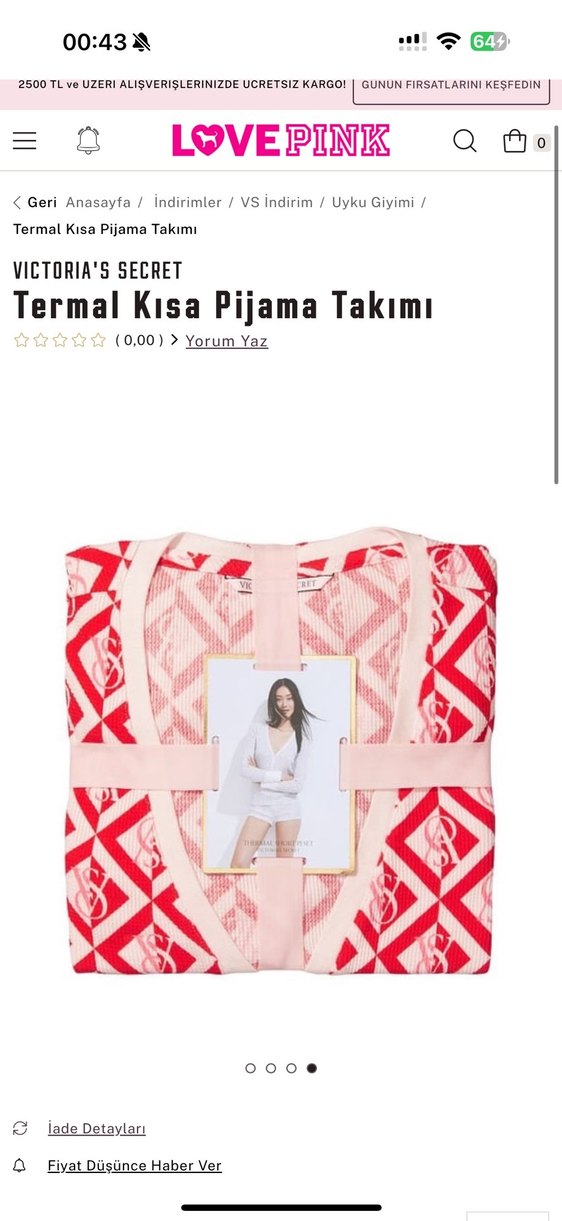 Victoria's secret pijama takımk - Görsel 4