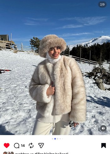 Kadın Beyaz Kısa Suni Kürk Mont - Görsel 2