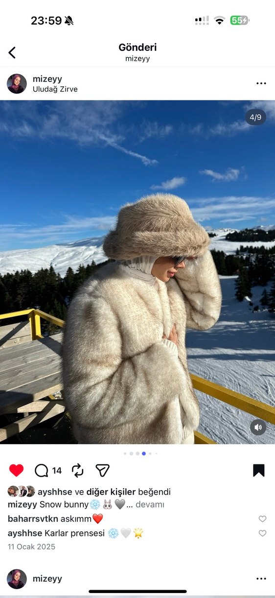 Kadın Beyaz Kısa Suni Kürk Mont - Görsel 3