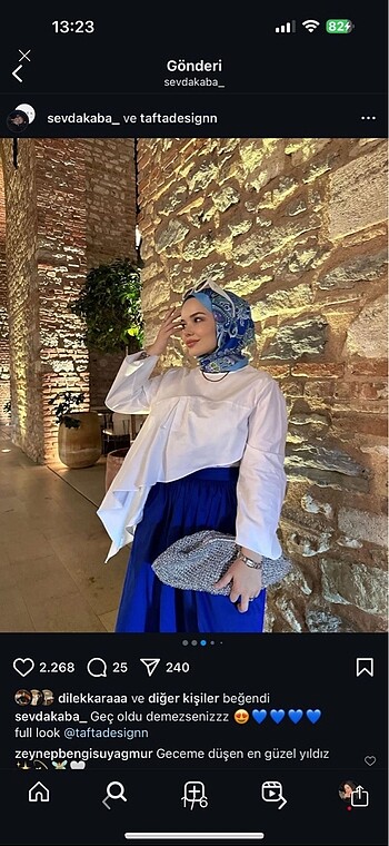 Tafta gabardin etek