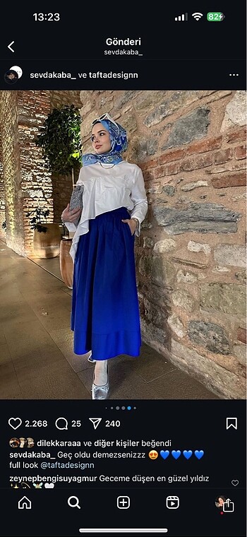 Diğer Tafta gabardin etek