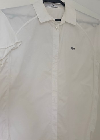 Lacoste Beyaz Kısa Kollu Pamuklu Erkek Gömlek