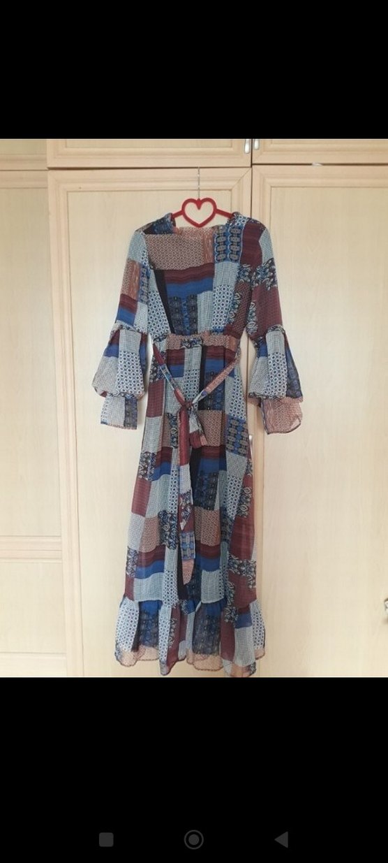 Bohem Tarzı Uzun Kemerli Kadın Elbise - Görsel 2