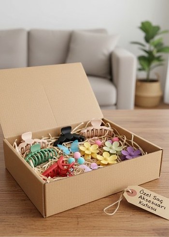 Renkli Elastik Bohem Saç Aksesuarları Seti - Görsel 2