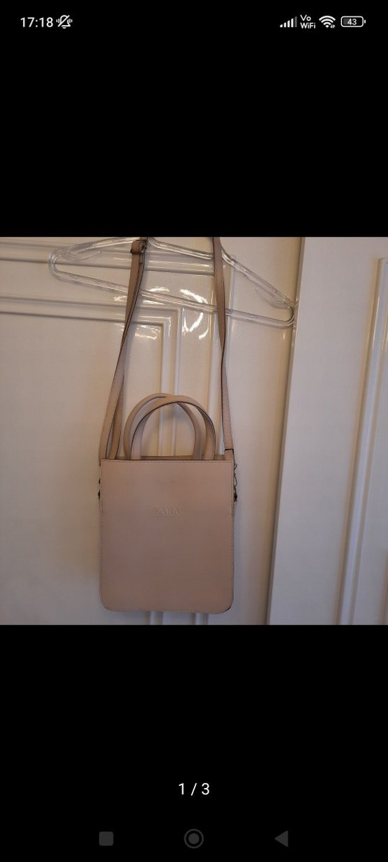 Bej Deri Kadın Çanta Minimalist Tasarım - Görsel 3