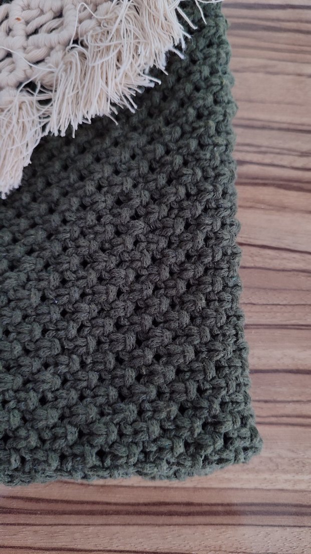 Yeşil Örgü Bohem Kadın Çanta makrome - Görsel 5