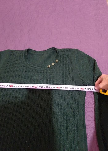 koyu yeşil Kadın Triko Kazak s beden - Görsel 4