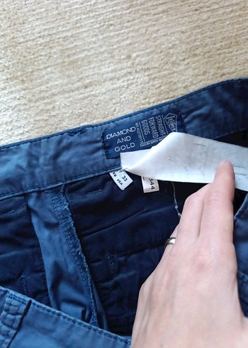 lacivert Regular Fit Kemerli Erkek Kot Pantolon m beden için uyg - Görsel 4