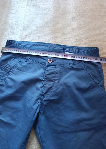 lacivert Regular Fit Kemerli Erkek Kot Pantolon m beden için uyg - Görsel 3