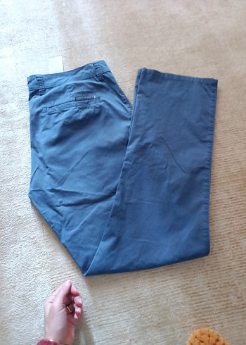 lacivert Regular Fit Kemerli Erkek Kot Pantolon m beden için uyg - Görsel 2