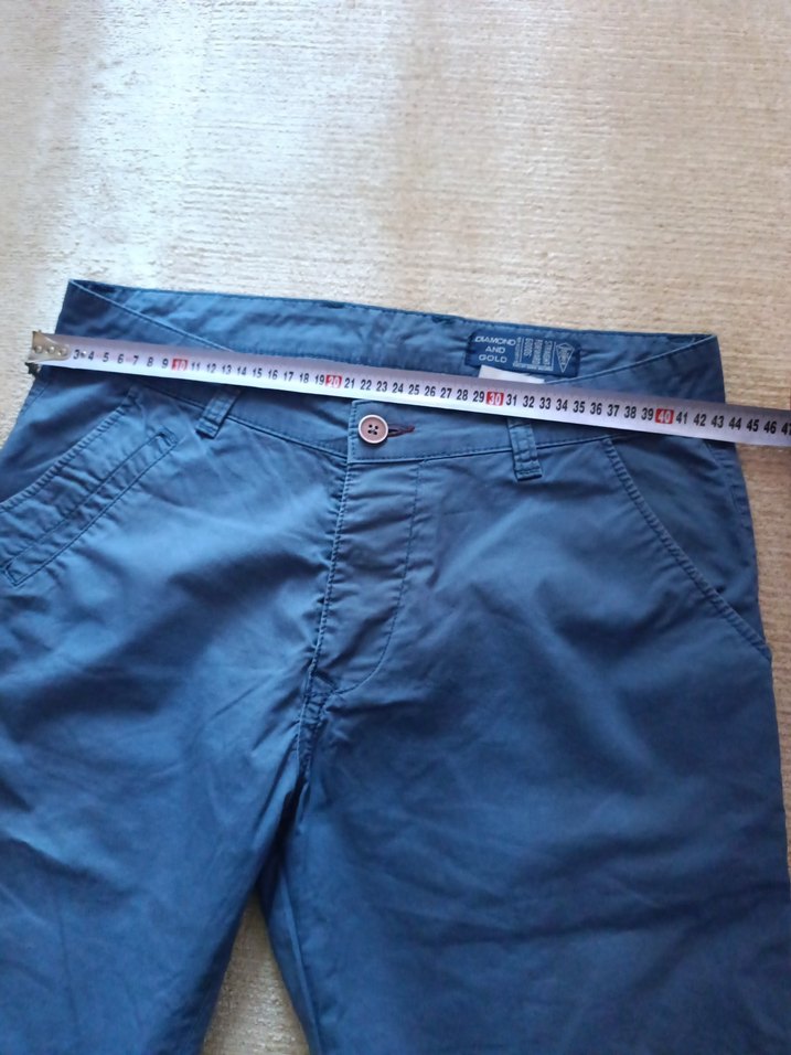 lacivert Regular Fit Kemerli Erkek Kot Pantolon m beden için uyg - Görsel 3