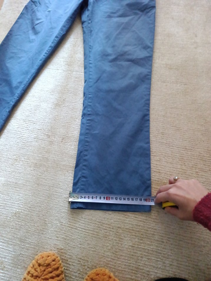 lacivert Regular Fit Kemerli Erkek Kot Pantolon m beden için uyg - Görsel 5