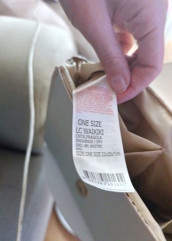 Bej Deri Tokalı LCW marka çanta cok temizdir - Görsel 5