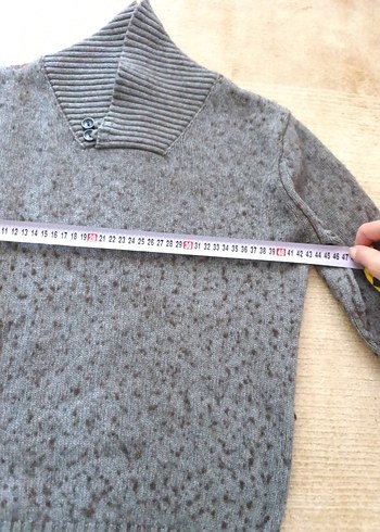 Gri Yünlü Erkek cocuk  Triko Kazak s ve xs beden için uygun kız - Görsel 7