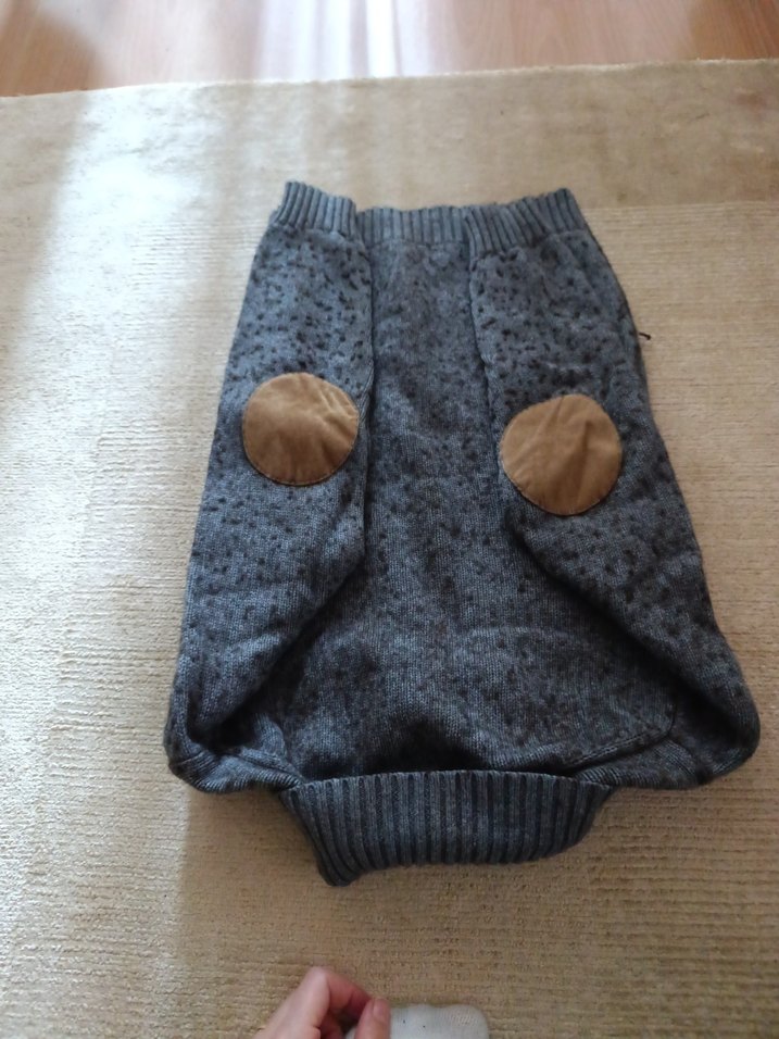 Gri Yünlü Erkek cocuk  Triko Kazak s ve xs beden için uygun kız - Görsel 3