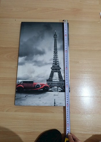 Eyfel Kulesi ve Klasik Araba Tablosu - Görsel 2