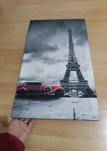Eyfel Kulesi ve Klasik Araba Tablosu - Görsel 5