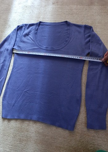 mor Kadın Triko Bisiklet Yaka Kazak m beden - Görsel 2