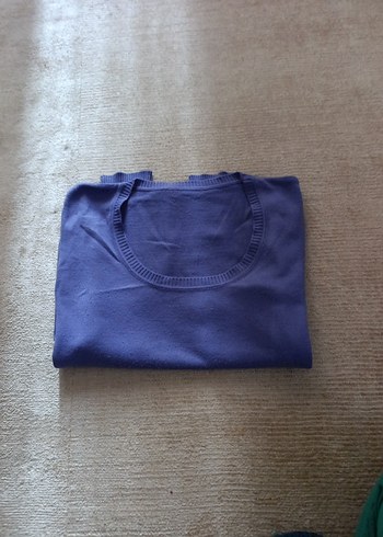 mor Kadın Triko Bisiklet Yaka Kazak m beden - Görsel 5