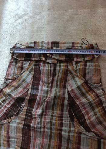 Bohem Tarzı Bağcıklı Midi Etek 40 beden mango marka - Görsel 2