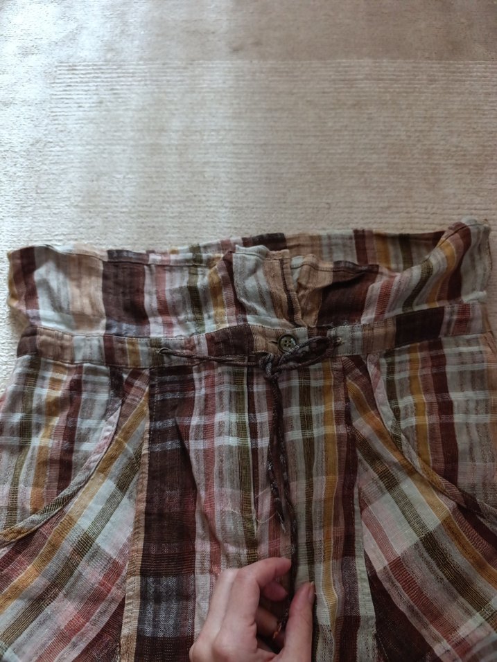 Bohem Tarzı Bağcıklı Midi Etek 40 beden mango marka - Görsel 3