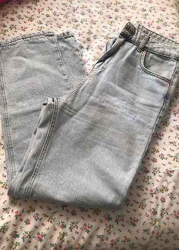 m Beden Trendyolmilla Açık Mavi Yüksek Bel Straight Jean