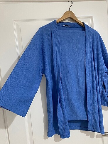 Mavi kimono takım
