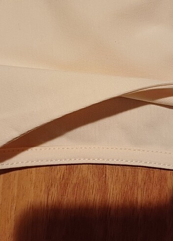 m Beden ten rengi Renk Crop Kolsuz Tee