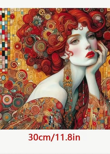 Renkli Etnik Desenli elmas mozaik puzzle set