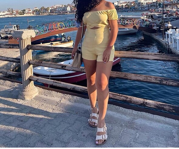m Beden sarı Renk Sarı tulum