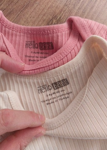 HELLO BABY KİSA KOLLU ZİBİN BODY - Görsel 2