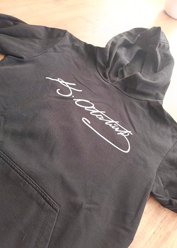 LCW Erkek ocuk Siyah Kapüşonlu Sweatshirt - Görsel 3